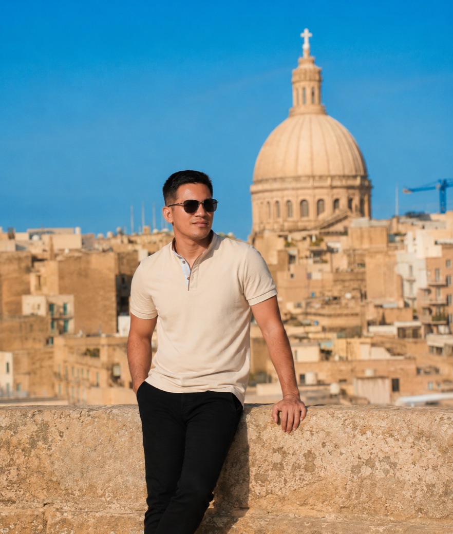 John Montaño in Valletta, Malta